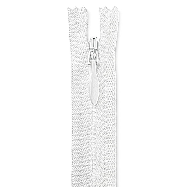 18 cremalleras blancas invisibles Cremalleras invisibles de 18 pulgadas Cremalleras de costura blancas Cremalleras artesanales