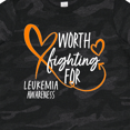 thumbnail image 4 of Inktastic Worth Fighting for Leukemia Awareness Orange Heart Boys or Girls Toddler T-Shirt, 4 of 5