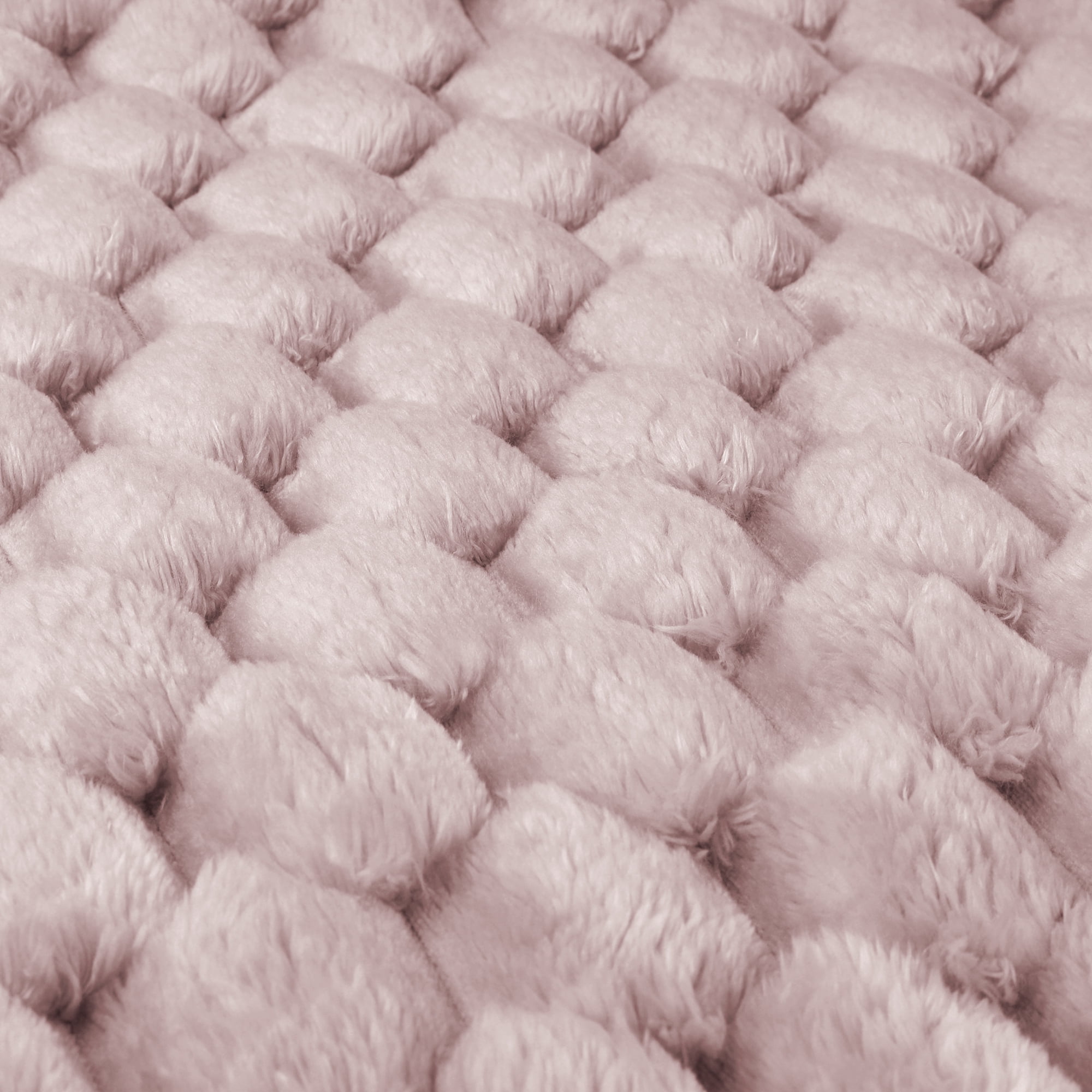 Unique Bargains 2 Soft Throw Pillow Covers Fur Decorative Fuzzy Plush Cushion Covers Pink 18" x 18"