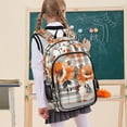 thumbnail image 7 of FORMRS Unisex School Backpack 17" Student Travel Bag with Laptop Compartment, Plaid Floral, 7 of 7