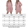 thumbnail image 2 of Vestido De Verano Vestidos cortos de mujer Lentejuelas de cuello redondo Vestido de columpio grande Vestidos (Rosa M) Ygjytge para Mujer Rosa T XS, 2 of 7