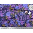 thumbnail image 3 of Soimoi Polyester Crepe Fabric Leaves & Floral Artistic Print Sewing Fabric Yard 42 Inch Wide, 3 of 3