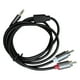 thumbnail image 5 of Cable auxiliar de 3,5 mm macho a 2 RCA Y macho, conexión estable, RCA Y 2M, 5 of 9