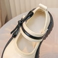 thumbnail image 5 of hengsof Teen Girls School Shoes Solid Black Patent Leather Slip On Flats with Buckle Classic Comfortable Dress Shoes Cute Soft Sole Shoes, 5 of 8