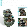 thumbnail image 3 of Sunnydaze Stacked Shale Rock Polyresin Outdoor Water Fountain with Lights, 3 of 11