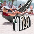 thumbnail image 6 of Waterproof & Sand-Resistant Beach Tote Bag with Zipper - Large Striped Swim Bag for Women, Perfect for Pool, Beach, and Travel, 6 of 7