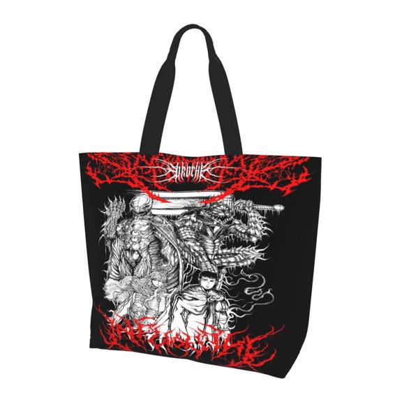 Cartoon Berserk (54) Totes Bag Shopping Shoulder Bags for Women Foldable Travel Work Large Reusable Portable Grocery Bag