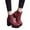 Wine, variant on Cameland Women's Low Barrel Round Head Platform Thick High Heel Plush Short Boots