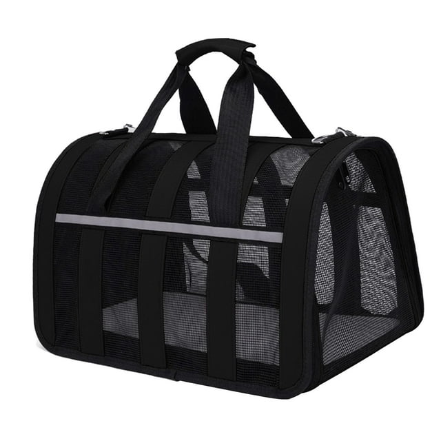 Bolsa de transporte para mascotas perfecl 48 x 27 x 27 cm negro