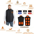 thumbnail image 3 of ZHaobin Heated Vest, Men's and Women's Winter Warmer Vest, Smart USB Heated Vest with 9 Carbon Fiber Heating Pads, 3 Temperature Levels (9 Zone Heating,XXXL), 3 of 7