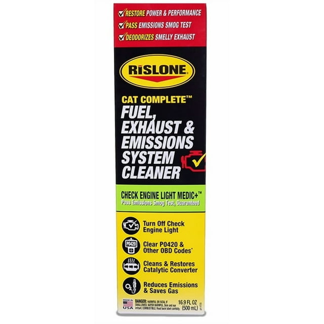 Bars Leaks Fuel System Cleaner 4720 Rislone; Use To Clean Fuel Catalytic Converter And Emission System; 16.9 Fluid Ounce Bottle; Single