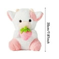thumbnail image 3 of Wizlet Pink Cow Stuffed Animals Soft Cuddly Cow Plush Stuffed Animal Toy Great Birthday 7.78 in (Strawberry), 3 of 6