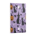 thumbnail image 2 of Yayeee Blank Wall Plate Cover 1-Gang 4.5"x2.7" Home Unused Decorative Outlet, Halloween Cats, 2 of 7