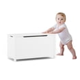 thumbnail image 3 of Wooden Toy Box Storage with Safety Hinges, SHINPT White Toy Box with Lid, Kids Toy Chest for bedroom, kids room, livingroom, Stylish Storage Organizer for boys and girls, Kids Toy Storage, 3 of 8