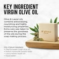 thumbnail image 5 of LE JOYAU D’OLIVE Luxury Handmade Soap, 100% Natural Biodegradable Cleanser for Face and Body, Premium Laurel Shangri-La, Naturally Cured for 5 Months, Gift Idea, Handcrafted Soap, Pack of 1, 5 of 7