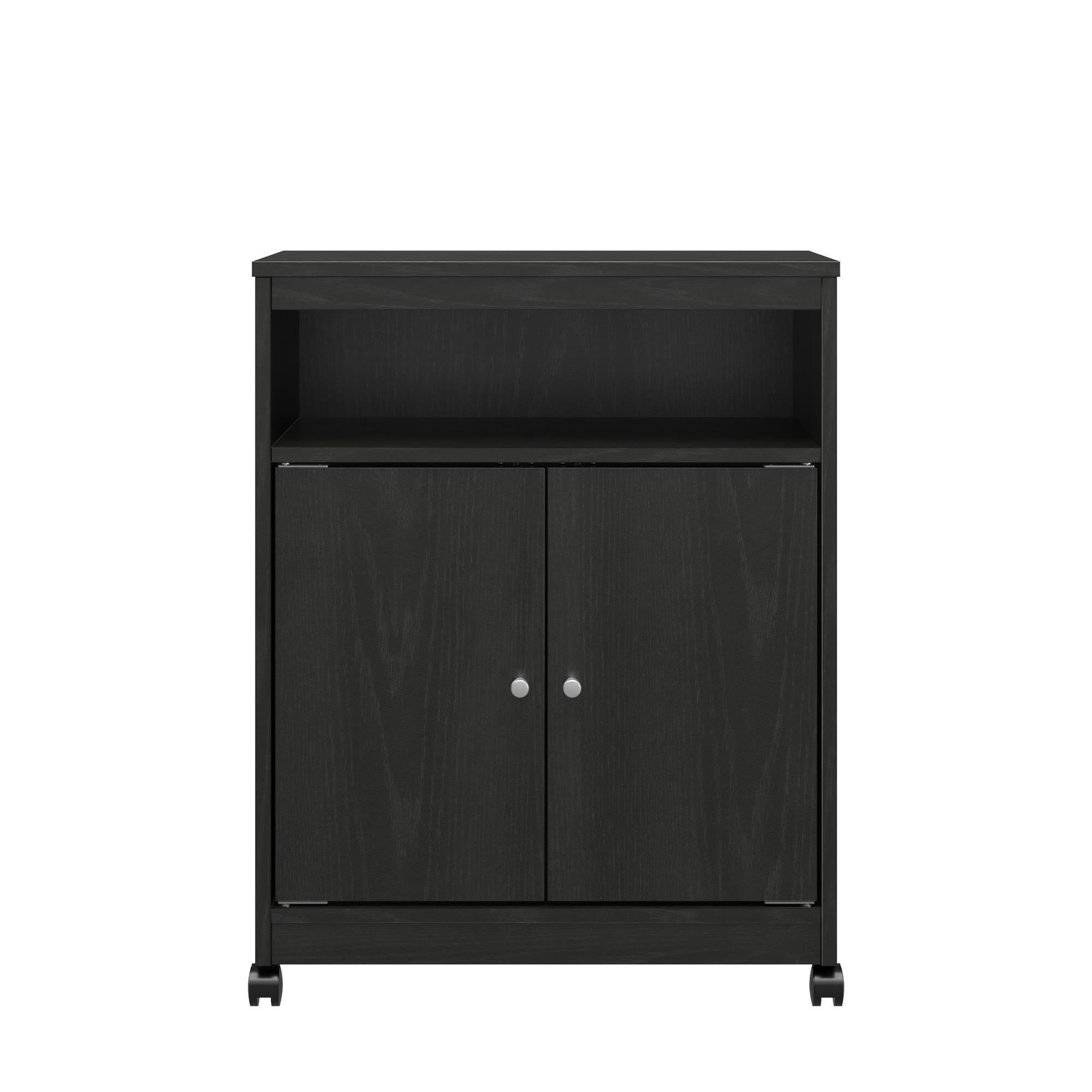 Landry Kitchen Microwave Cart Black Oak Walmart
