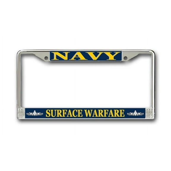 U.S. Navy Surface Warfare Enlisted License Plate Frame