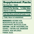 thumbnail image 5 of Spring Valley Vitamin C with Rose Hips, 500 mg, 100 Count, Dietary Supplement Tablets for Immune Health, 5 of 11