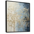 thumbnail image 2 of Designart "Serene Beige-Blue Arboreal Blend" Landscape Trees Floater Framed Wall Art Living Room, 2 of 5