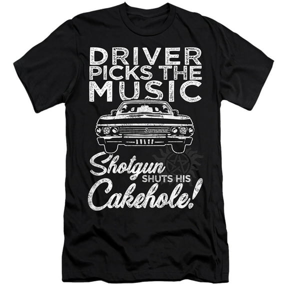 Supernatural - Driver Picks Music - Premium Slim Fit Short Sleeve Shirt - Large