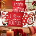 thumbnail image 1 of Feltree 4PC New Valentine's Day for Girlfriend Pillow Cushion Home Printing Pillow Set Sofa Bedside Cushion, 1 of 7