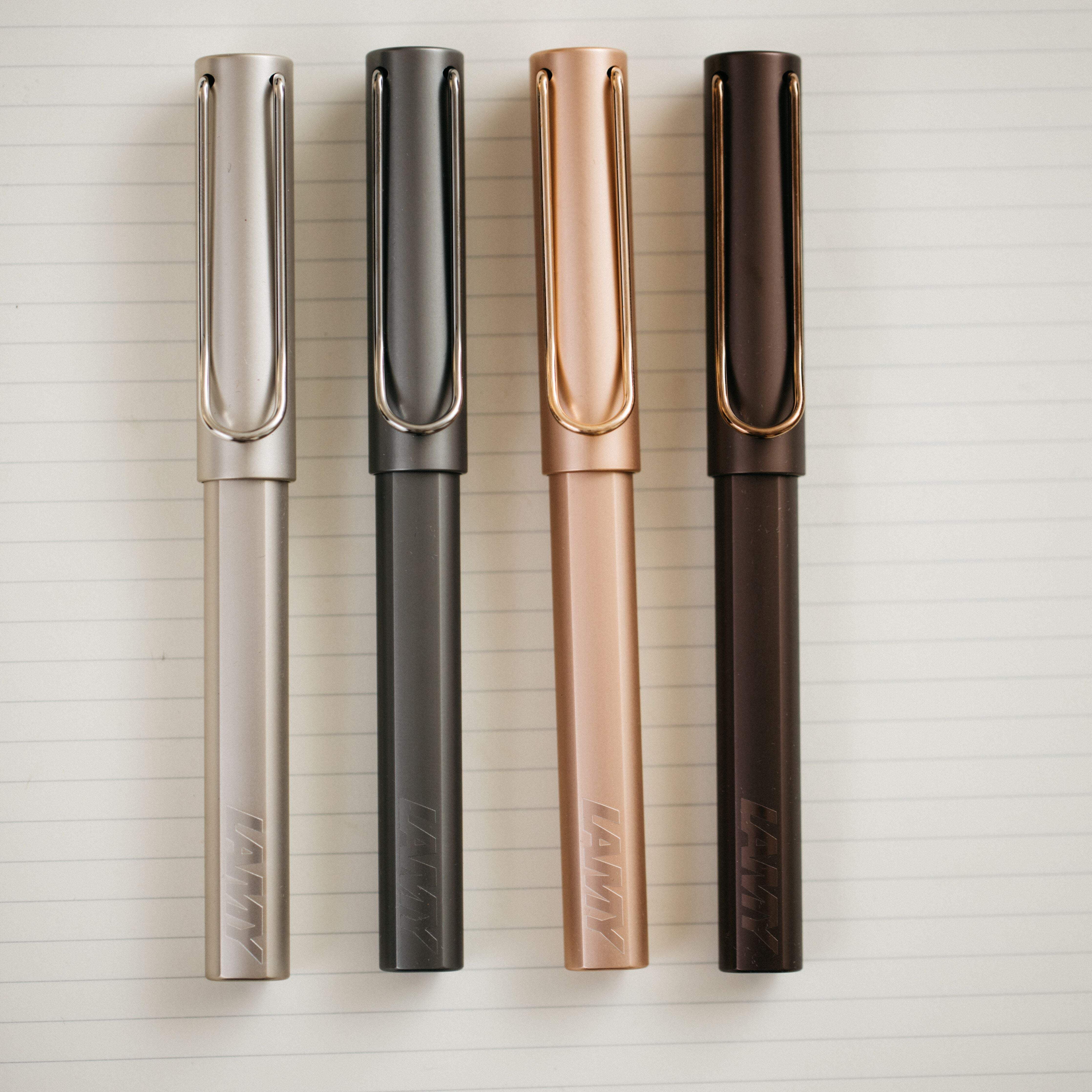 Lamy Lx Penna Stilografica In Alluminio Anodizzato – Punta Larga (Broad), Marrone