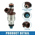 thumbnail image 4 of Fuel Injector No.23209-65020 Fuel Injection Nozzle for Toyota 4Runner SR5 1989-1995 3.0L Brown 6 Pcs, 4 of 6