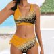 thumbnail image 1 of Trajes de Baño Mujer Conjunto de Tankinis Push Up Sexy Para Mujer, Bikini Retro Fruncido de Cintura Alta, Traje de Baño de Dos Piezas, Traje de Baño Estampado, Ropa de Playa, 1 of 4