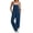 Dark Blue, variant on Button Strap Overall Jumpsuit for Women - Loose Fit Wide Leg Pinafore Pants with Pockets, Casual Linen-Look Summer Romper Black S