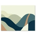 thumbnail image 2 of Designart Abstract Geometric Landscape With Hills Canvas Wall Art, 2 of 4