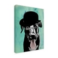 thumbnail image 2 of Trademark Fine Art 'Black Labrador In Bowler Hat' Canvas Art by Fab Funky, 2 of 3