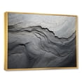 thumbnail image 3 of Designart "Stone River Grey and White Serenity III" Extra Large Fractal Framed Wall Art - Modern White Abstract Entryway Framed Wall Art Print, 3 of 7