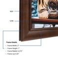 thumbnail image 3 of ArtToFrames 6" x 26" Walnut Picture Frame, 6x26 inch Brown MDF Poster Frame (WOM-5298),  Pack, 3 of 8