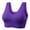 Dark Purple, variant on Plus Size Sports Bra 6x Support Minimizer Bras for Women Back Smooth Yoga Push Up Shapewear Camisole for Women Seamless High Impact Sports Bras for Women In Front Red L