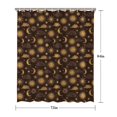 thumbnail image 5 of Brown Sun Moon Cloud Pattern Shower Curtain 72"x84" ,Bathroom Decorative Shower Curtains Set with 12 Hooks,Modern Waterproof Washable Shower Curtain, 5 of 6
