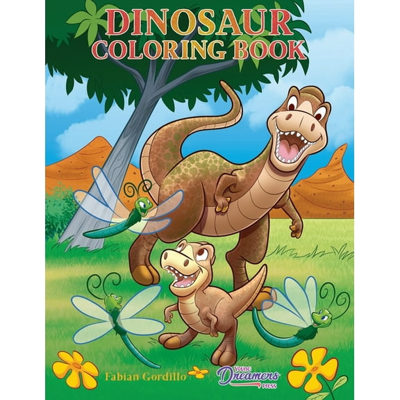 Young Dreamers Coloring Books Dinosaur Coloring Book: For Kids Ages 4-8, 9-12, Book 5, (Paperback)
