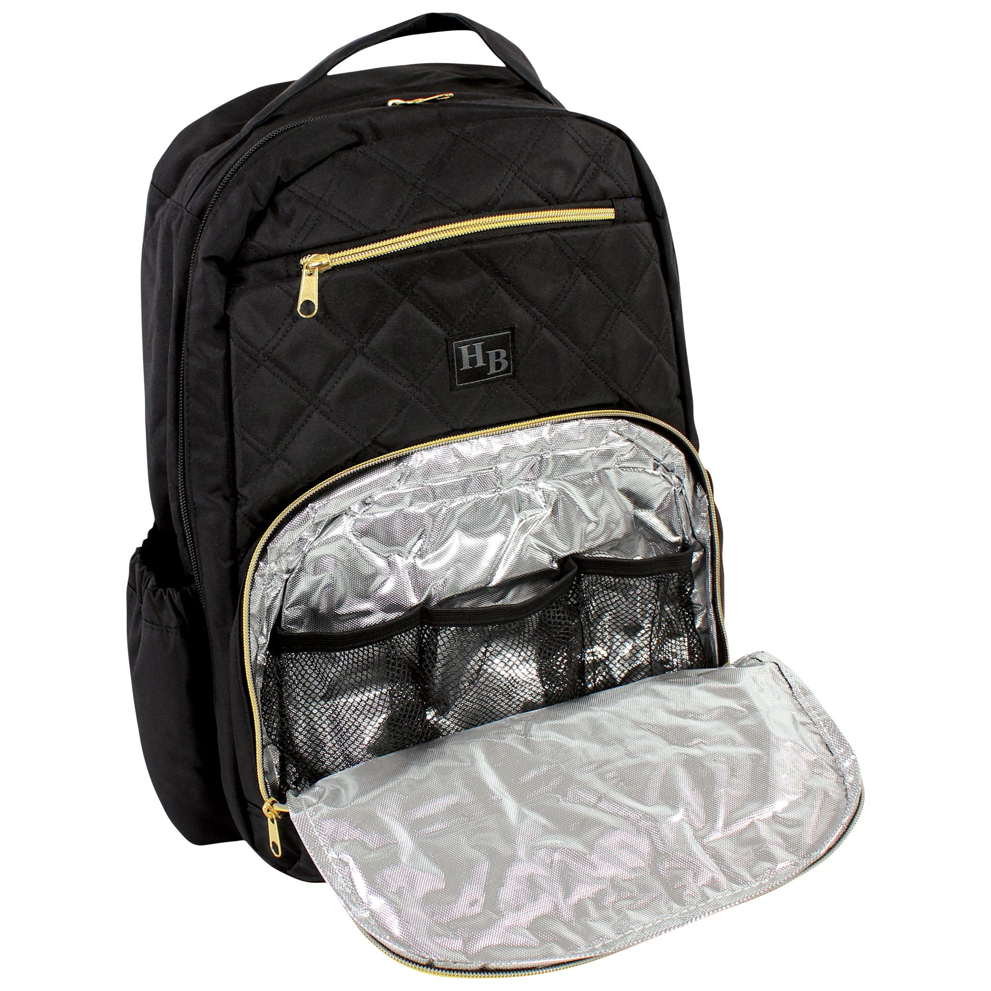 Hudson Baby Premium Diaper Bag Backpack and Changing Pad, Black, One Size