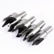 thumbnail image 2 of 8 Pcs Chamfer Wood Plug Cutter Straight & Tapered Taper Claw Type Drill Bits, 2 of 4