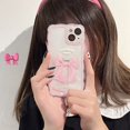 thumbnail image 1 of Carcasa Para iPhone 11 12 13 Pro max Mini XR X 7 8 Plus XS Teléfono Caso De Lujo De La Moda De Onda Encantadora Flor Mariposa Corazón Suave Silicona Lente Protector Cámara Cubierta Trasera, 1 of 4