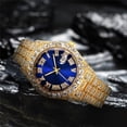 thumbnail image 4 of Nuevo Reloj De Cuarzo Con Correa De Acero Hip Hop Business Para Hombre Con Diamantes, 4 of 4