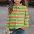 thumbnail image 4 of SERTG Kids Checkered Striped Shirt Long Sleeve Collared Spring Summer Fall Regular Fitted Playing Outerwear for Children 3-16 Years(Green,5 Years), 4 of 6