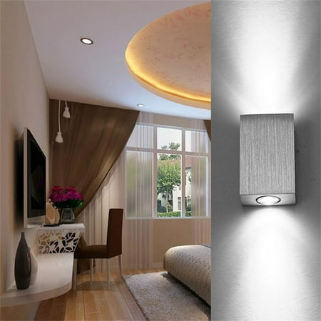 

Veeogra Clearance items Lights Wall Sconces Lights Modern LED Wall Lamp Set Up And Down Square Warm White Wall Lighting Fixtures for Indoor/Outdoor Living Room Bedroom Hallway Garden Decor