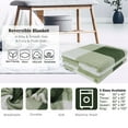 thumbnail image 4 of PiccoCasa Plaid Blanket Fuzzy Plush Blanket for Bed, Green and White Pet-30"*40", 4 of 8