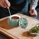 thumbnail image 4 of ColoMX Tazón de calabaza Tazón de calabaza Cerámico Bakeware BakeWare Bewer con tapa, 4 of 7