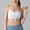 White, variant on YHAJDS Women Built In Bra Tank Tops Thin Strap Round Neck Bralette Sleeveless Sports Top For Spring Fashion Outfits