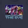 thumbnail image 2 of Women's Transformers: EarthSpark Character Panels  Graphic Tee Navy Blue Large, 2 of 4