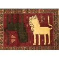thumbnail image 1 of Ahgly Company Indoor Rectangle Animal Brown Traditional Area Rugs, 6' x 9', 1 of 4