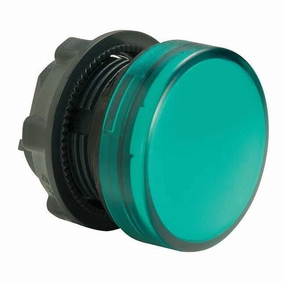 Schneider Electric Pilot Light Head,Green,LED ZB5AV033
