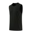 thumbnail image 4 of SSAAVKUY Deals Men's Workout Tank Tops UPF 50+ Swim Shirts Quick Dry Running Sleeveless UV Protection Muscle Tees Black XXXL, 4 of 5