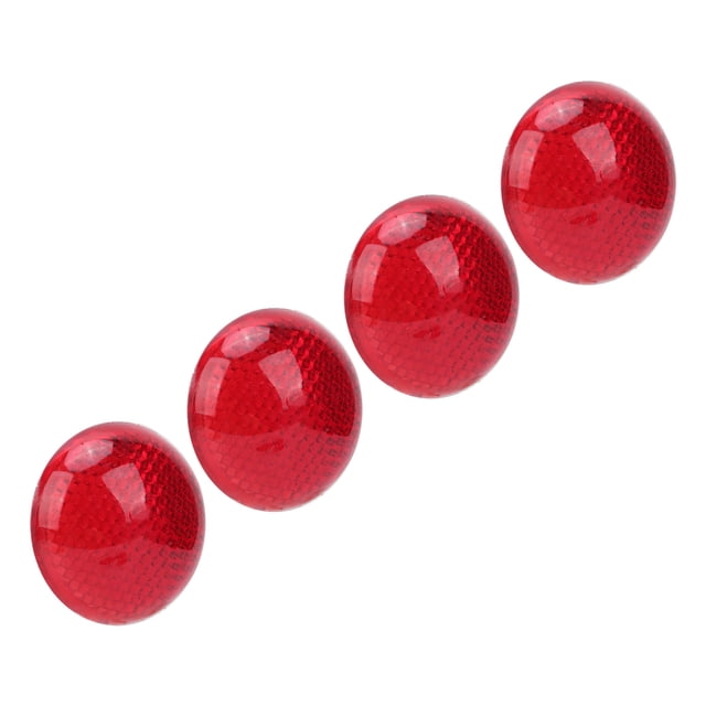 Reflector Rojo, Calcomanía Reflectante 4 Piezas De Confiabilidad De Larga Vida útil Para Alertar A Los Vehículos Circundantes Para Automóviles Y Motocicletas
